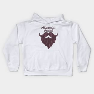 Respect the beard - classical Kids Hoodie